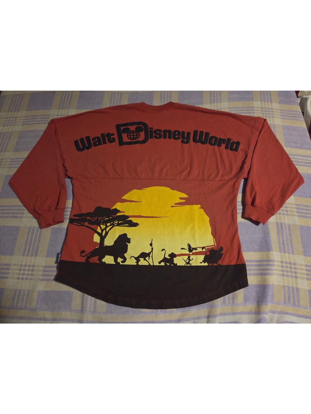 Lion King Spirit Jersey Shirt Womens Medium Red Simba Walt Disney World Top 2023